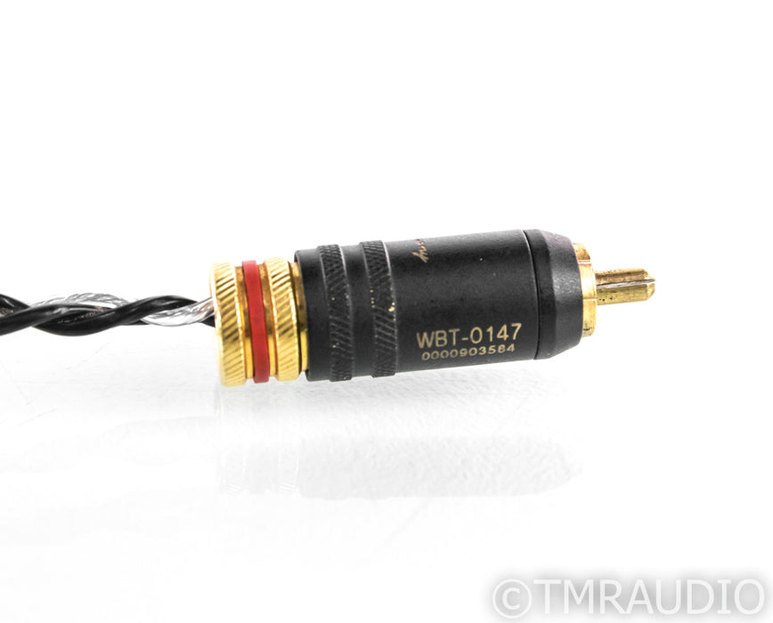 Kimber Kable Silver Streak SE RCA Cables; 1m Pair Interconnects w/ WBT-0147