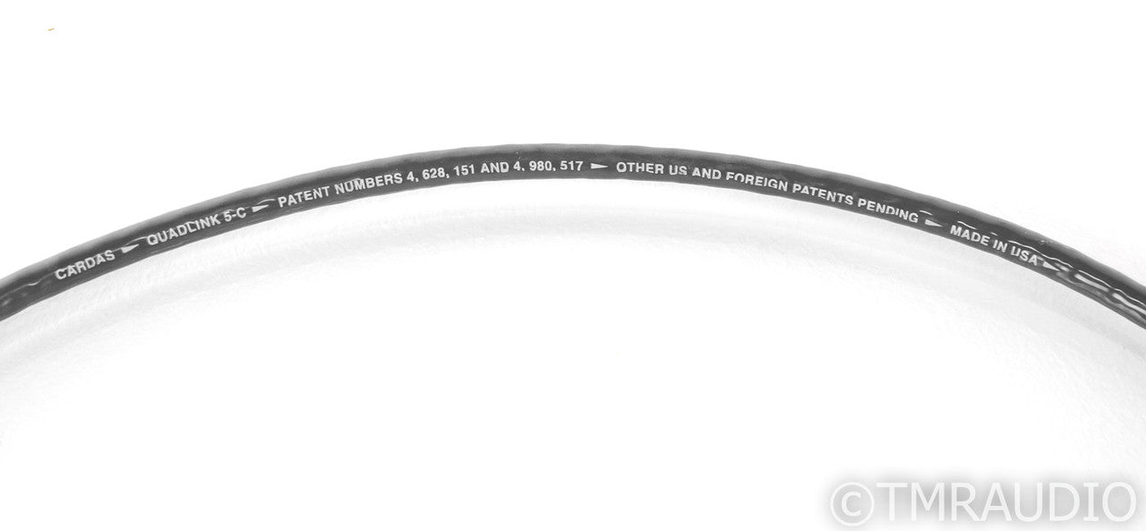 Cardas Quadlink 5-C XLR Cables; 1m Pair Balanced Interconnects; 5C