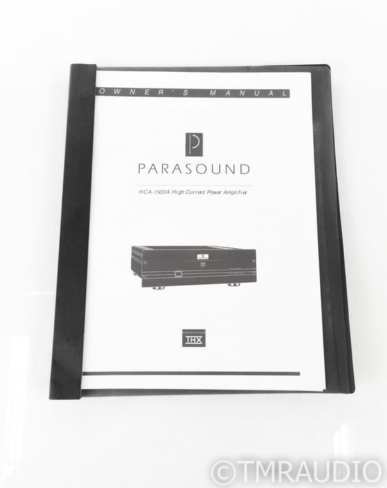 Parasound HCA-1500A Stereo Power Amplifier; HCA1500; Upgraded