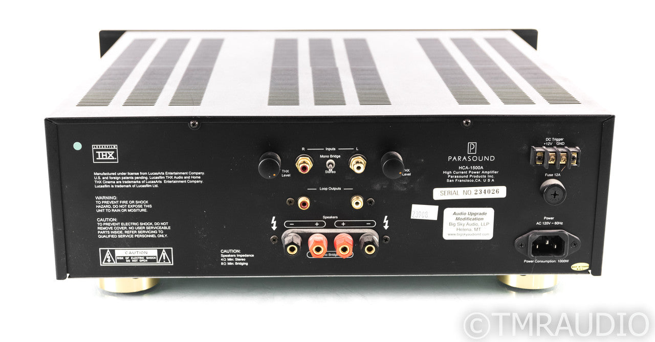 Parasound HCA-1500A Stereo Power Amplifier; HCA1500; Upgraded