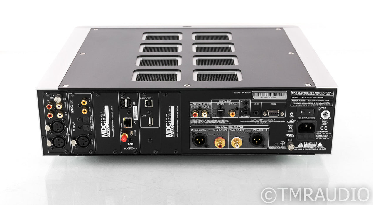 NAD Masters M12 Preamplifier / DAC; D/A Converter; M-12; Remote; BluOS 2i Module
