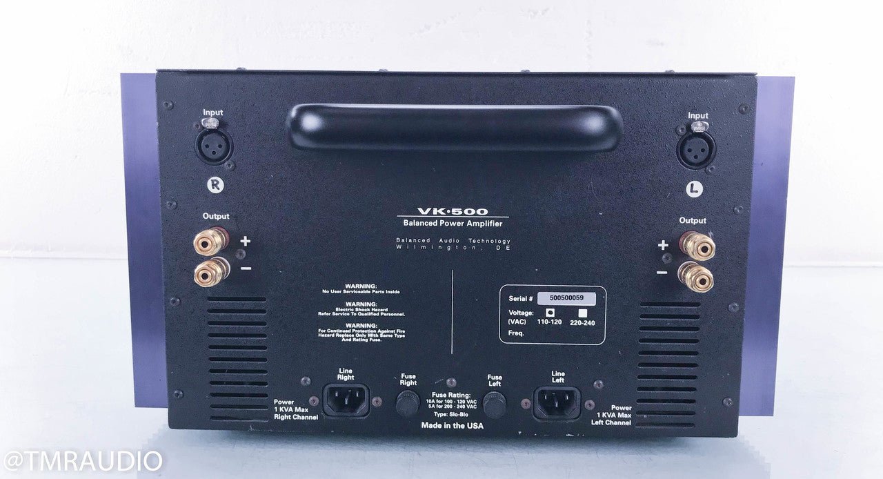 BAT VK-500 Dual Mono Power Amplifier