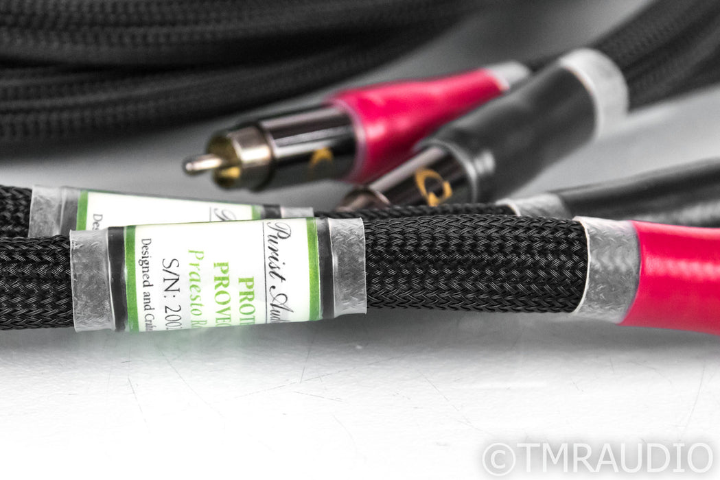 Purist Audio Design Proteus Provectus RCA Cables; 5m Pair Interconnects; Praesto