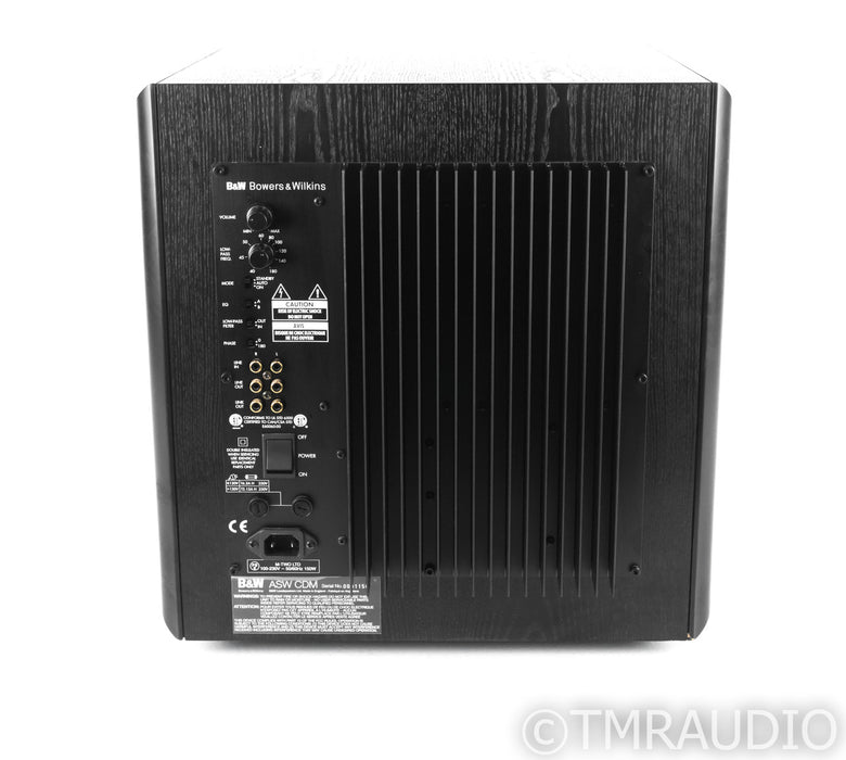 B&W ASW CDM 12" Powered Subwoofer; Black Ash; Bowers & Wilkins