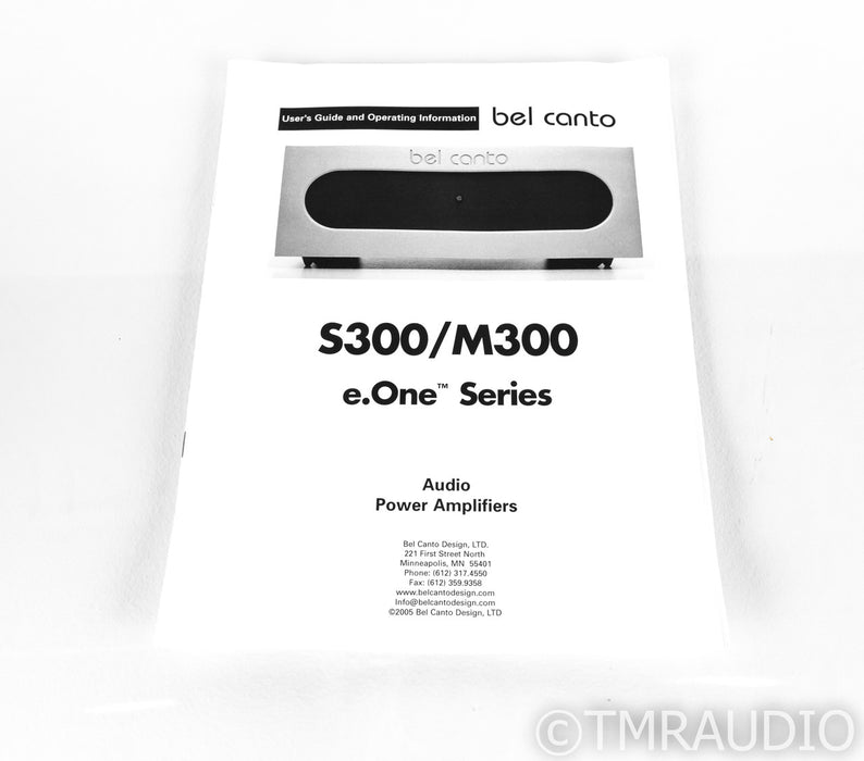 Bel Canto M300 Mono Amplifier; Single; M-300