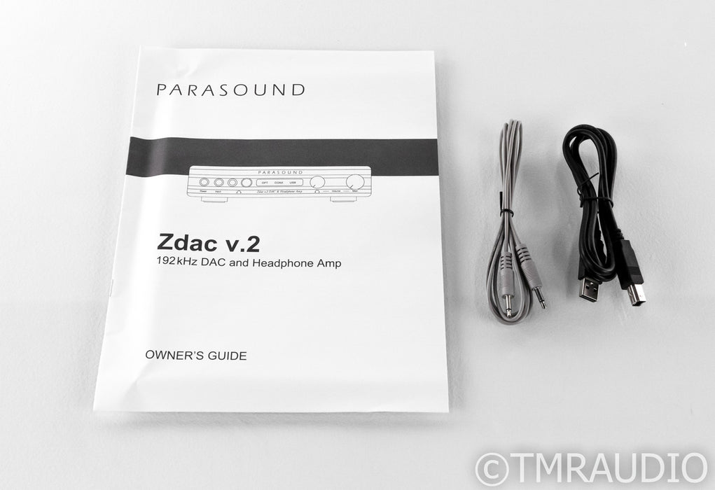 Parasound Zdac v.2 DAC / Headphone Amplifier; D/A Converter