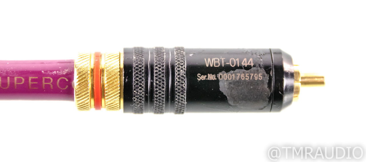 JPS Labs Superconductor 3 RCA Cables; .5m Pair Interconnects; WBT Terminations