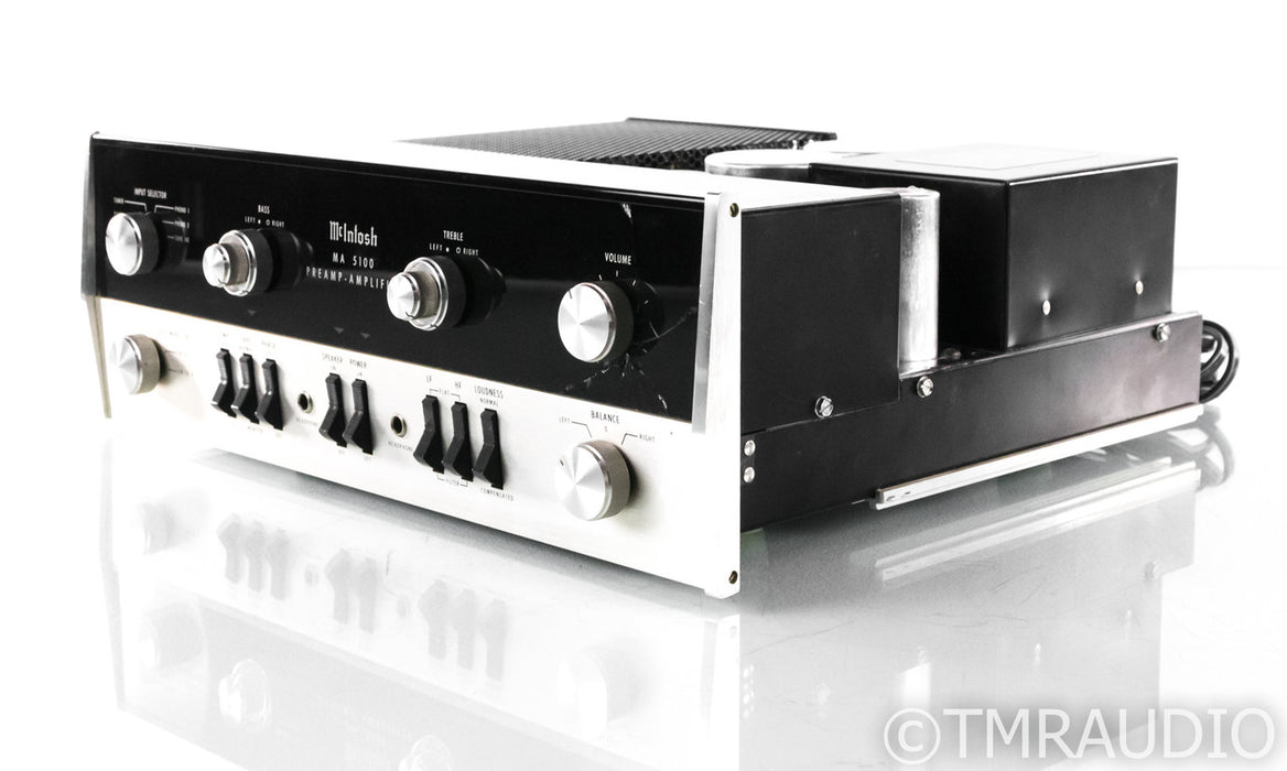 McIntosh MA 5100 Vintage Stereo Integrated Amplifier; MA-5100; Cracked Glass