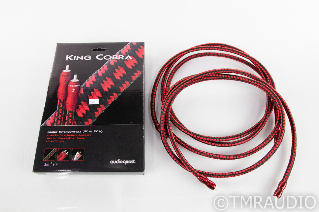 Audioquest King Cobra RCA Cables; 2m Pair Interconnects