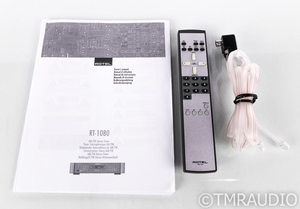 Rotel RT-1080 Digital AM / FM Tuner; RT1080; Remote