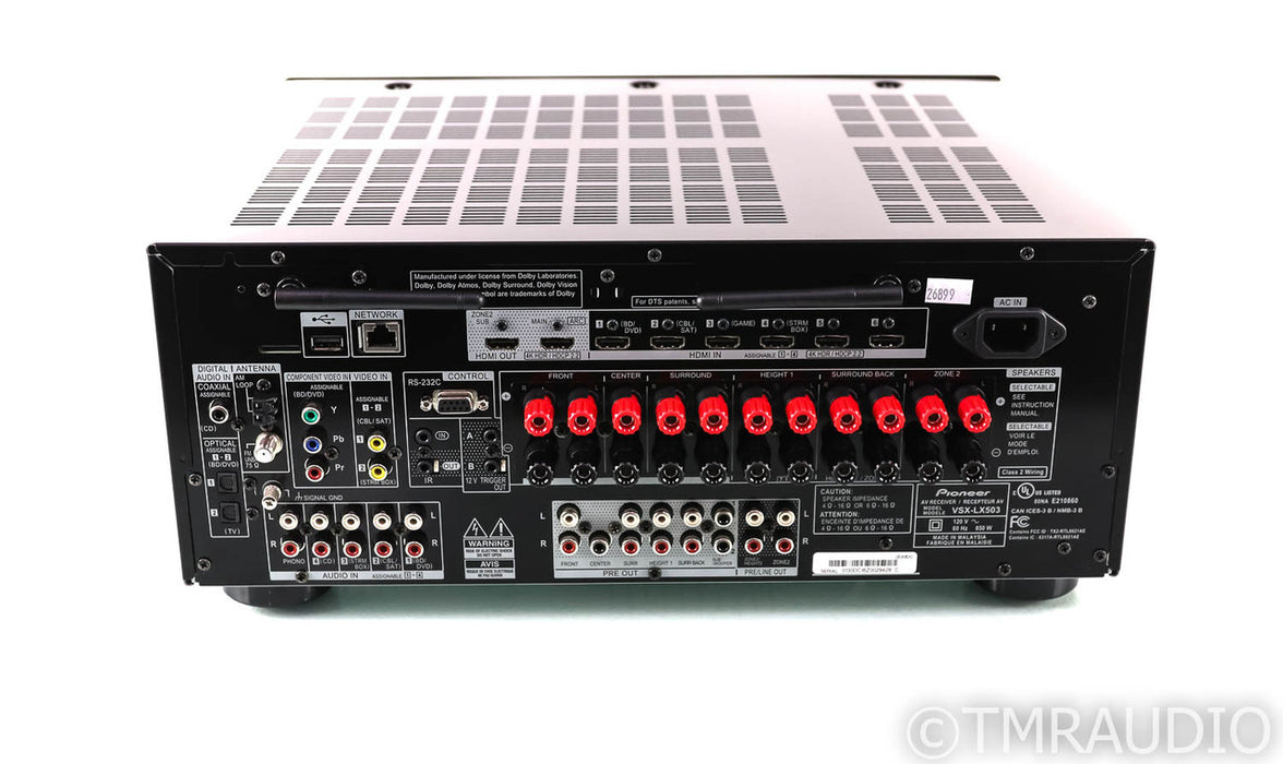 Pioneer VSX-LX503 9.2 Channel Home Theater Receiver; VSXLX503; Remote; Bluetooth