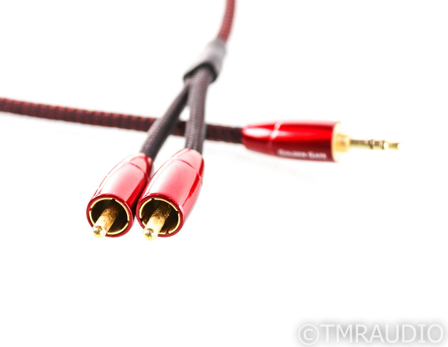 AudioQuest Golden Gate 1/8" to Dual RCA Y-Splitter Cable; .5m Interconnect