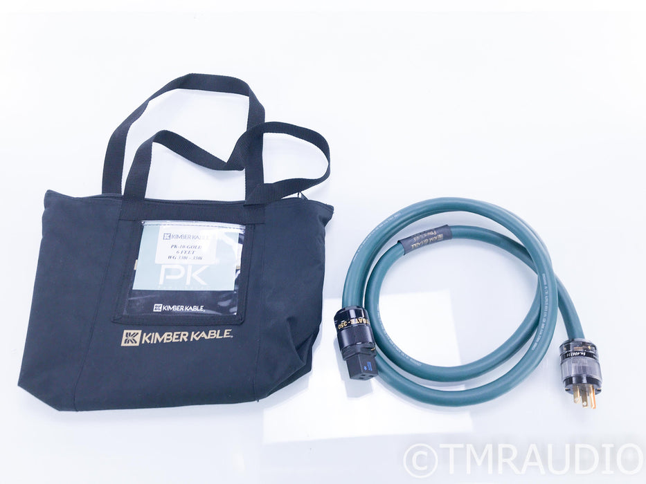 Kimber Kable PowerKord Model 10 Gold Power Cable; 6ft AC Cord; PK10; 20A