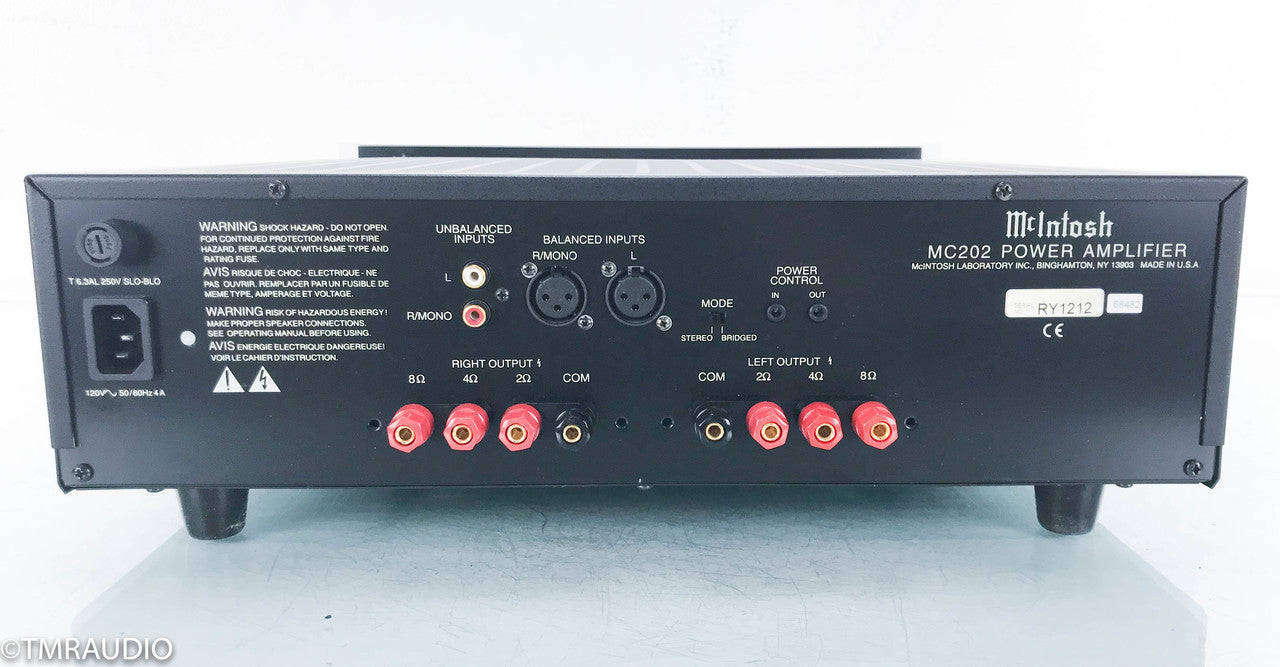 McIntosh MC202 Stereo Power Amplifier