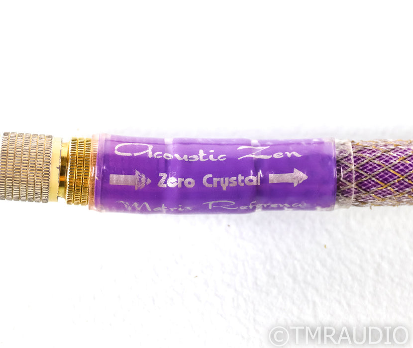 Acoustic Zen Matrix Reference RCA Cables; 15ft Pair Interconnects; Zero Crystal