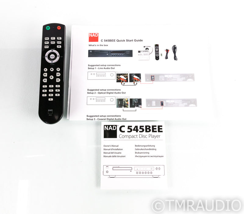 NAD C-545BEE CD Player; C545BEE; Remote