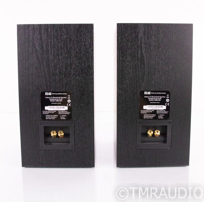 ELAC Debut 2.0 B6.2 Bookshelf Speakers; Black Pair