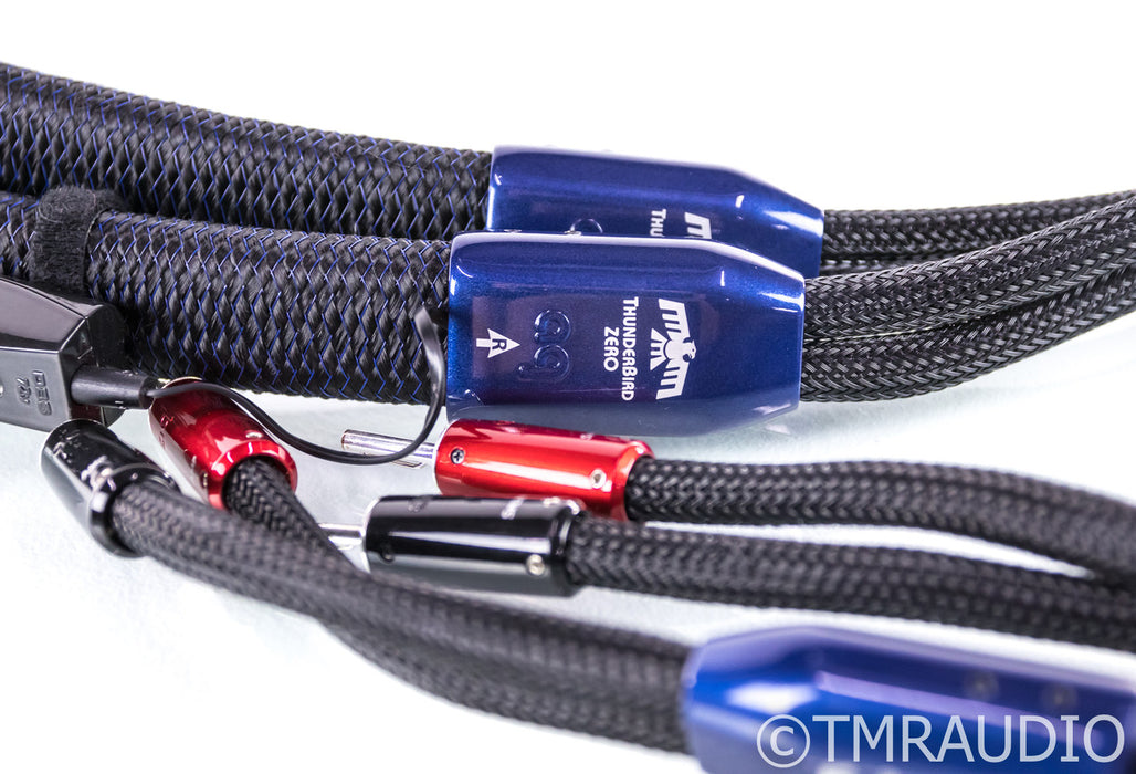 Audioquest Thunderbird ZERO Speaker Cables; 8ft Pair; 72v DBS