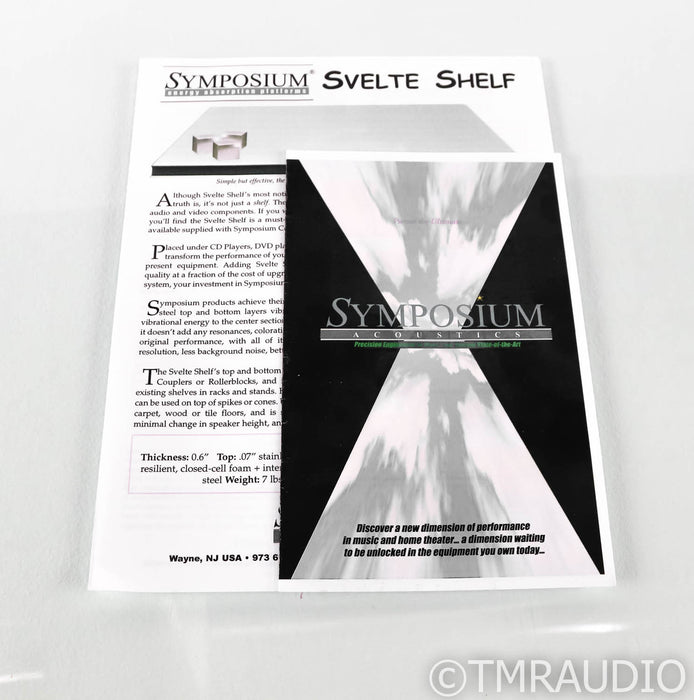 Symposium Acoustics Svelte Shelf Vibration Isolation Platforms; Set of 2