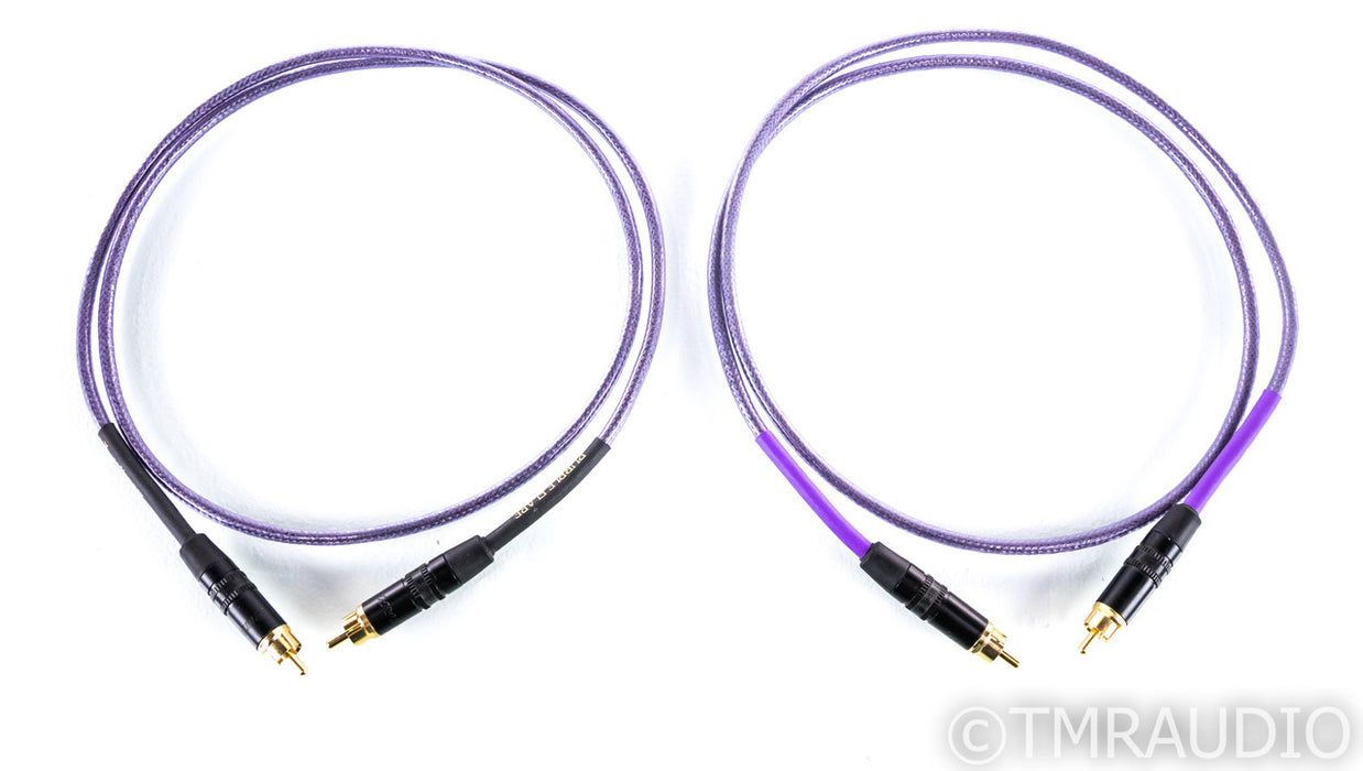 Nordost Purple Flare RCA Cables; 1m Pair Interconnects (1/5)