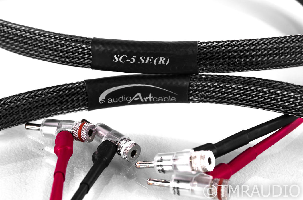 Audio Art SC-5 SE (R) Speaker Cables; 2.5m Pair w/ Furutech FP-202 Rhodium