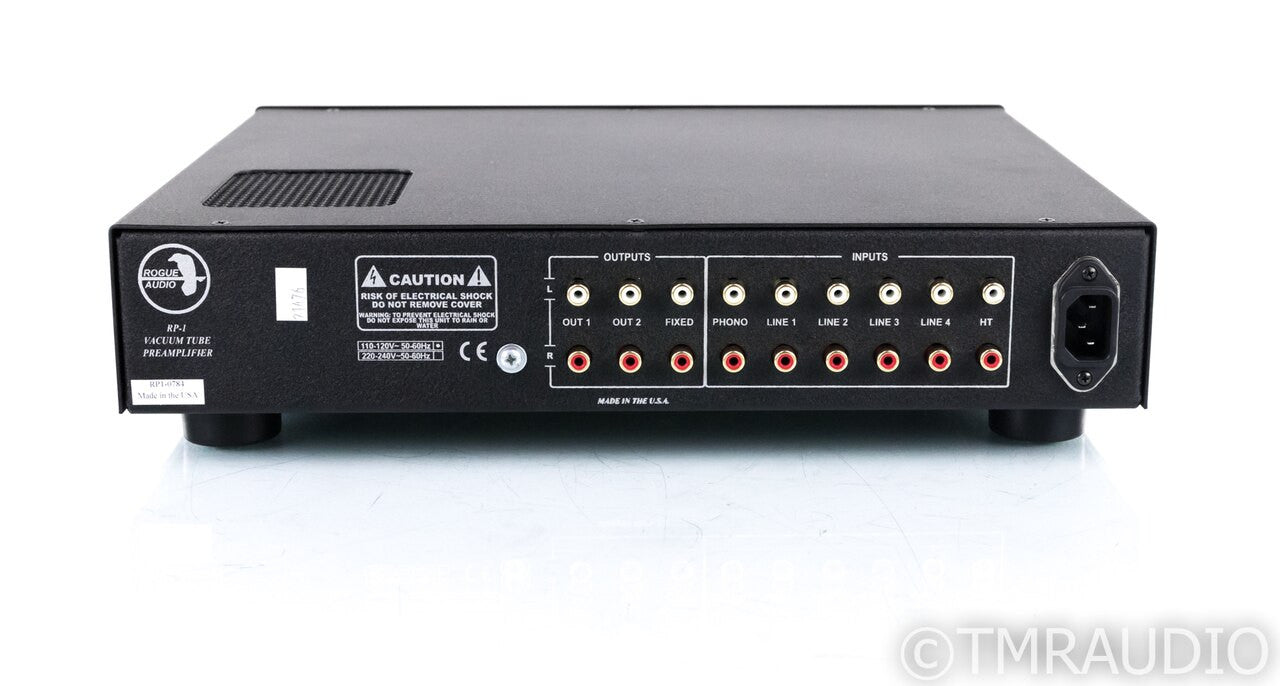 Rogue Audio RP-1 Stereo Tube Preamplifier; RP1; Remote; MM / MC Phono