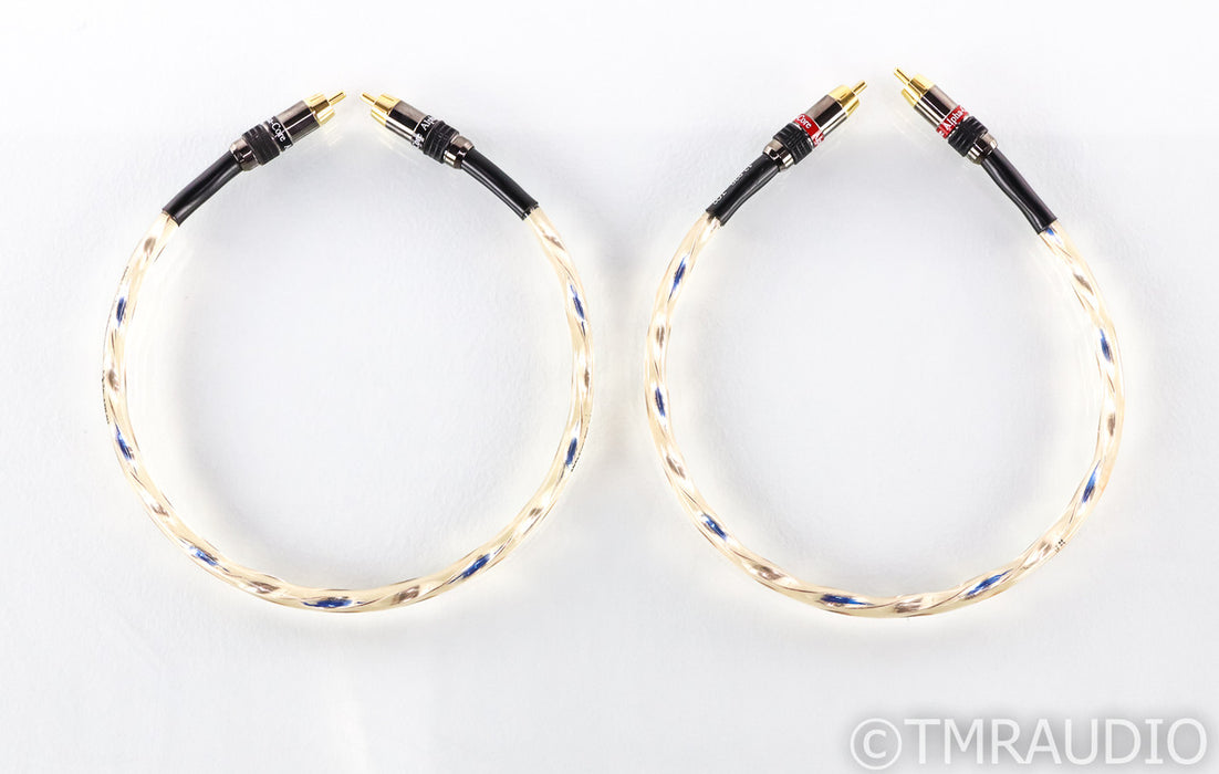 Alpha Core Goertz Micro Purl Silver RCA Cables; .5m Pair Interconnects