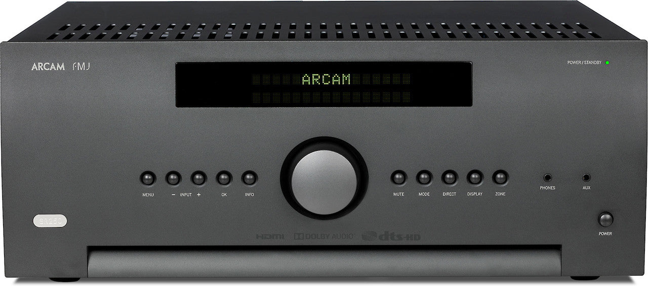 Arcam SR250 2.1 Channel Receiver; SR-250; 4K; Dirac; Black (New)