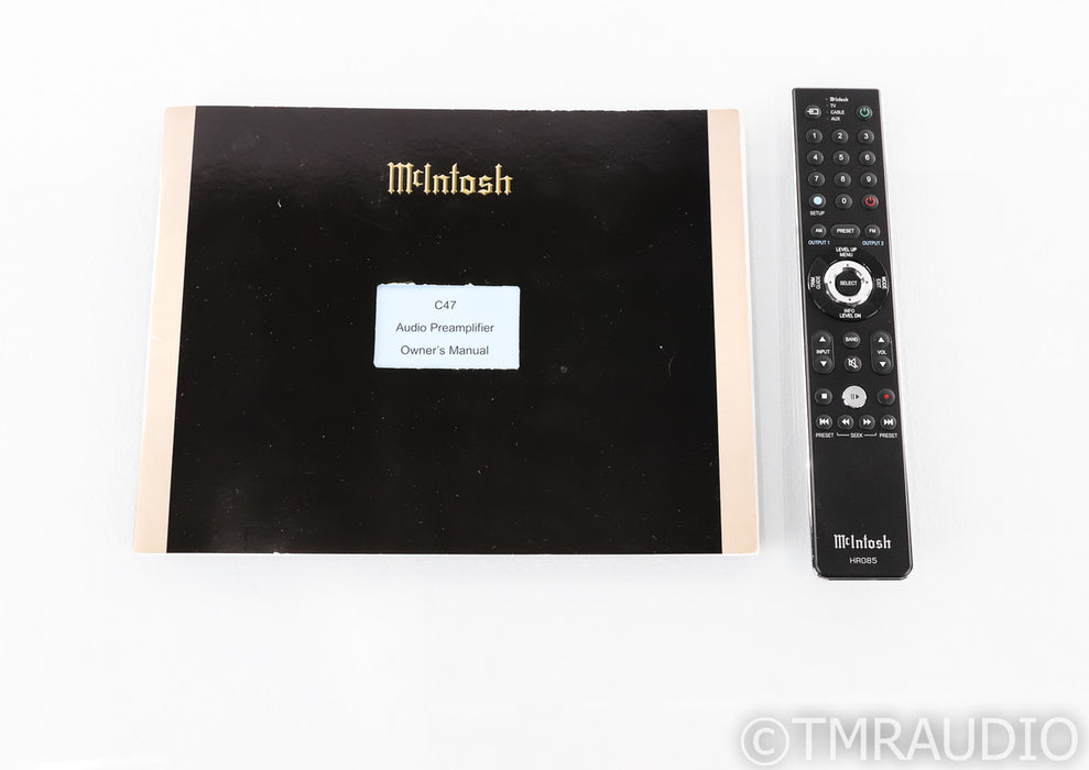 McIntosh C47 Stereo Preamplifier; C-47; MM / MC Phono; Remote