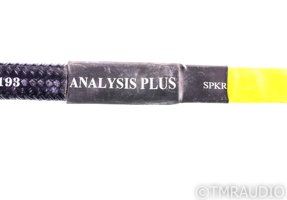 Analysis Plus Black Mesh Oval 9 Speaker Cables; 8ft Pair