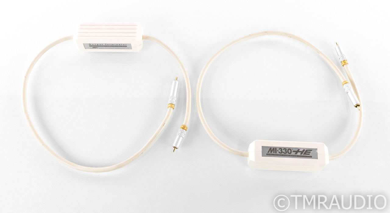 MIT MI-330 HE RCA Cables; 1m Pair Interconnects; MI330
