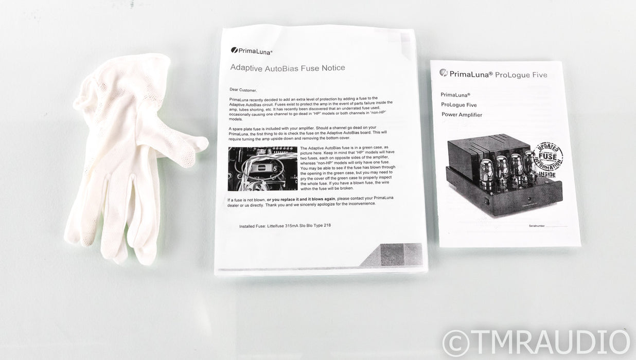 PrimaLuna ProLogue Five Stereo Tube Power Amplifier