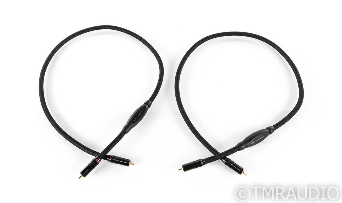 Transparent Super RCA Cables; 1m Pair Interconnects