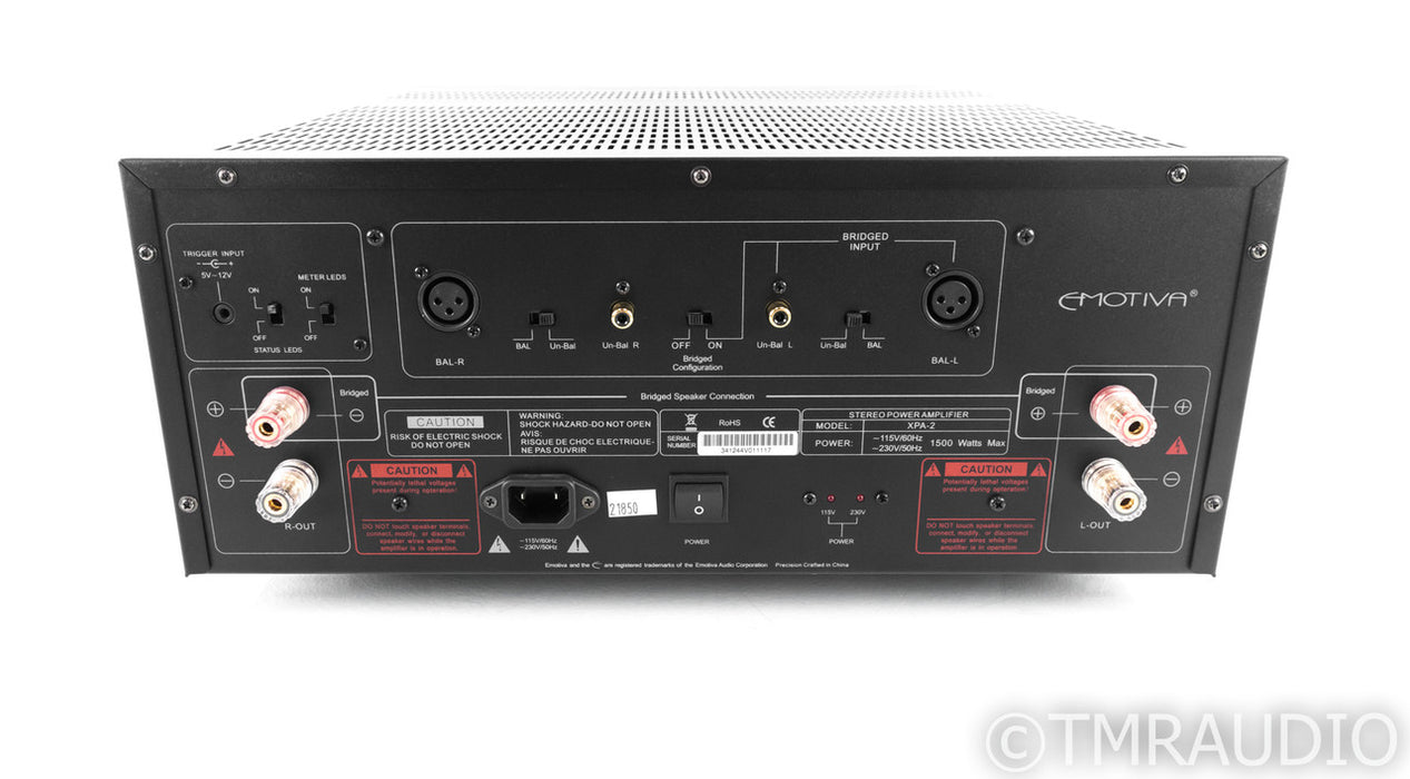 Emotiva XPA-2 Stereo Power Amplifier; XPA2; Gen 1