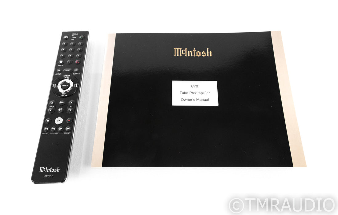 McIntosh C70 Stereo Tube Preamplifier; 70th Anniversary; C-70; MM / MC; Remote