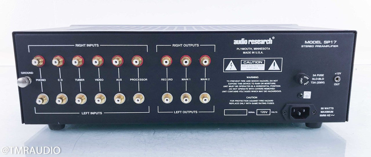 Audio Research SP17 Stereo Tube Preamplifier