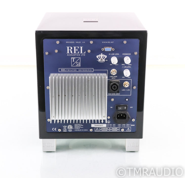 REL T/5i 8" Powered Subwoofer; Gloss Black; T5i