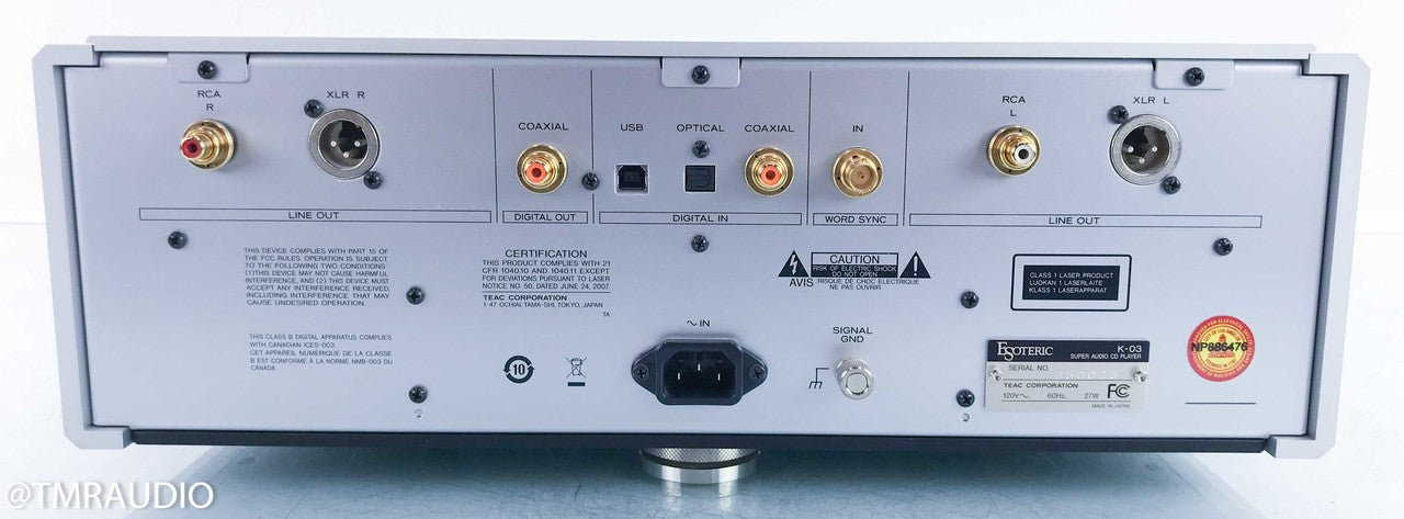 Esoteric K-03 SACD / CD Player / DAC