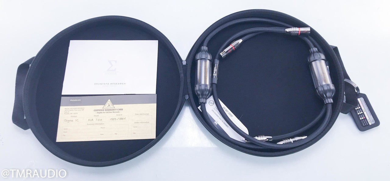 Shunyata Research Sigma XLR Cables