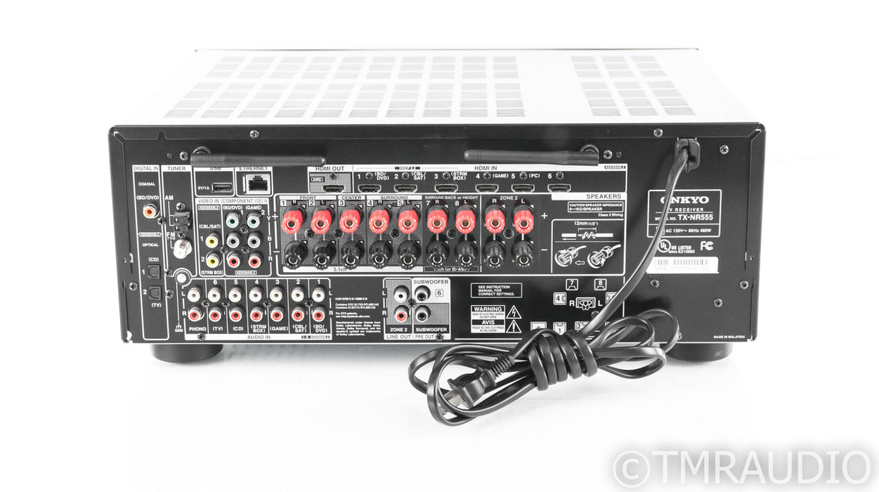 Onkyo TX-NR555 7.2 Channel Home Theater Receiver; TXNR555; Remote; DTS:X