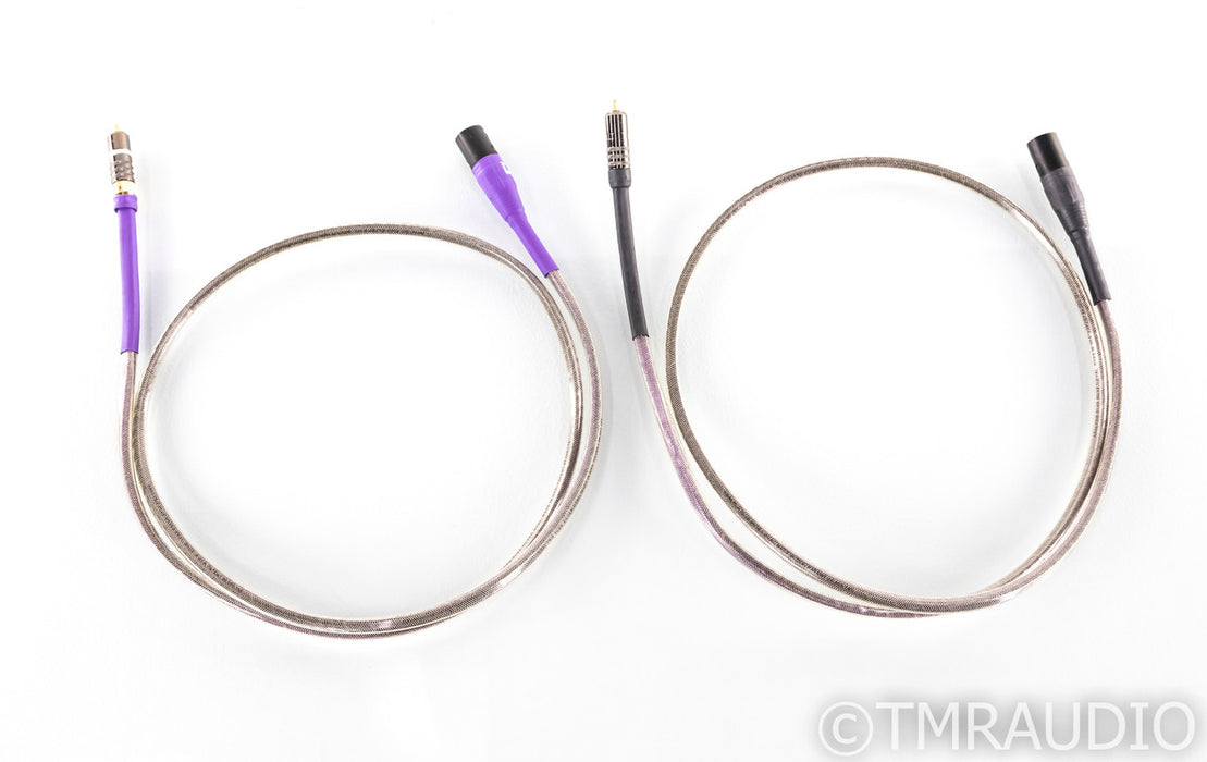Analysis Plus Silver Oval-IN XLR to RCA Cables; 1.5m Pair Interconnects