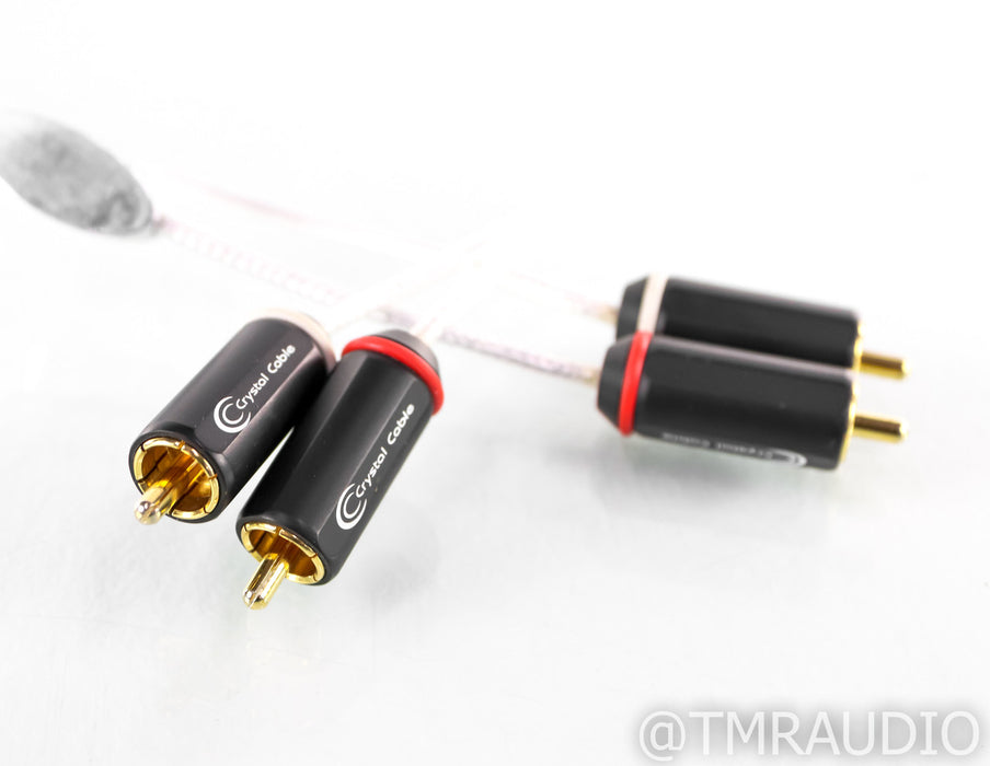 Crystal Cable CrystalConnect Reference Diamond RCA Cables; 1m Pair Interconnects