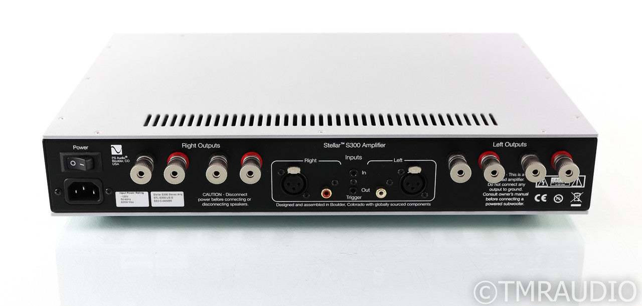 PS Audio Stellar S300 Stereo Power Amplifier; S-300; Silver (Used)