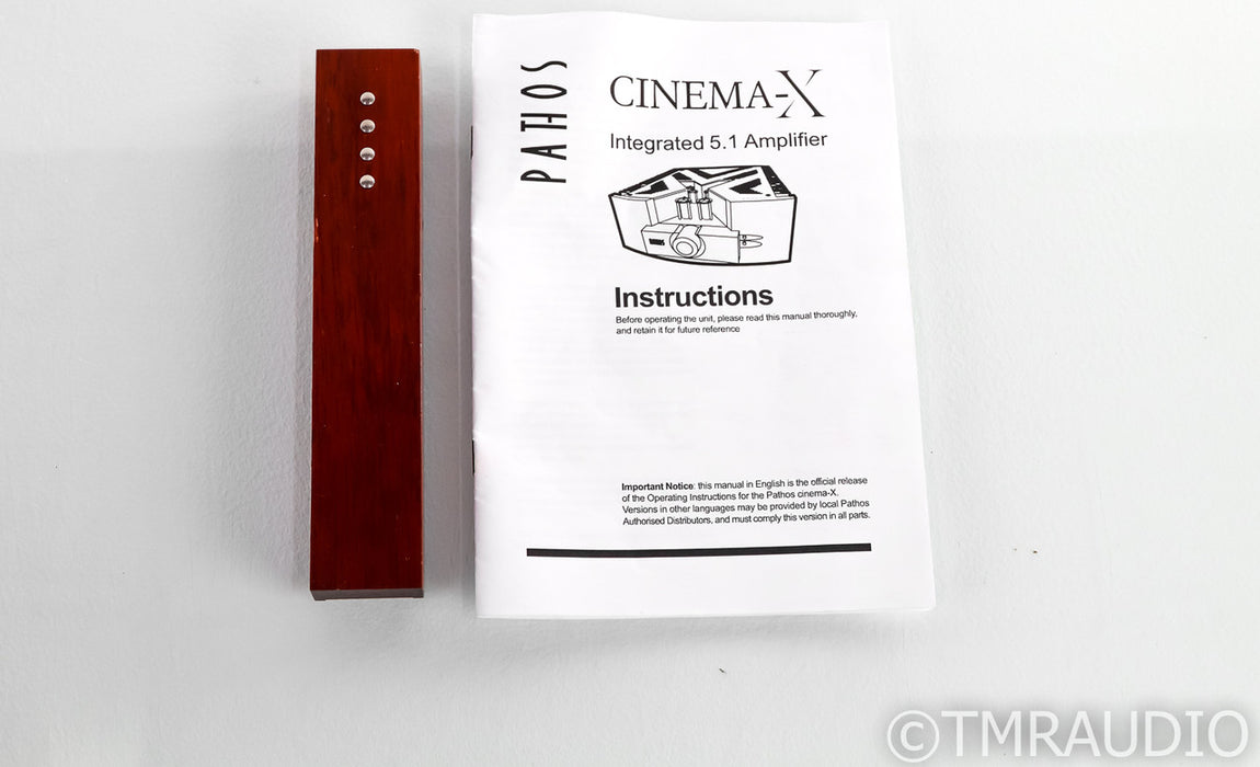 Pathos Cinema-X 5.1 Channel Integrated Amplifier; Tube Hybrid; CinemaX