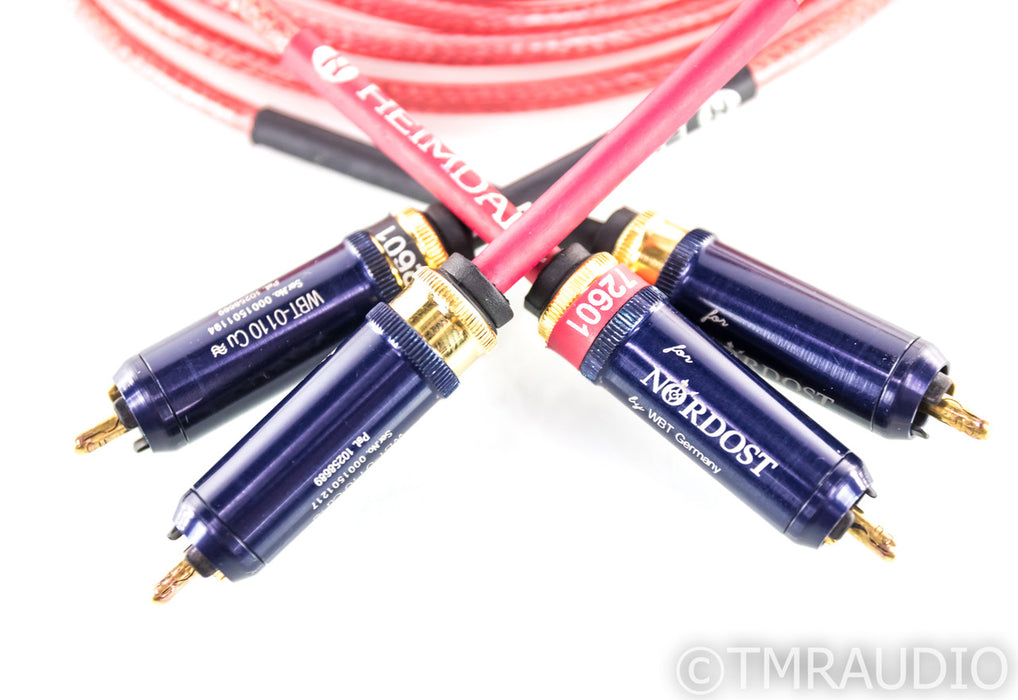 Nordost Heimdall RCA Cables; 2m Pair; Norse; WBT-0110 Cu Terminations