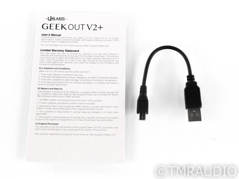 LH Labs Geek Out V2+ Infinity Portable DAC; Headphone Amplifier