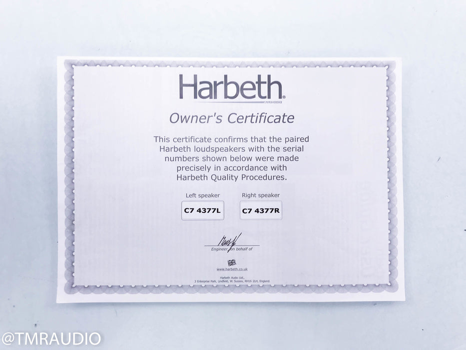 Harbeth HL Compact 7ES-3 Monitor Speakers