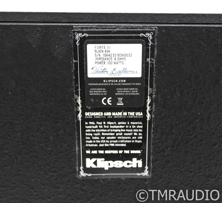 Klipsch Forte III Floorstanding Speakers