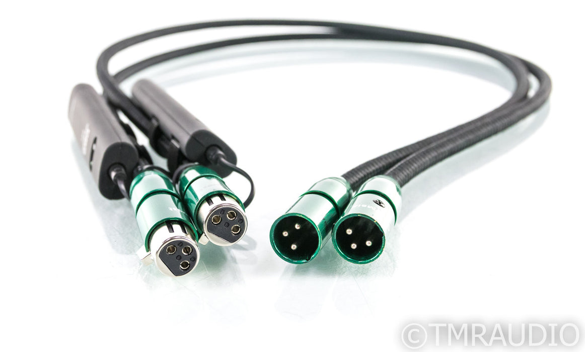 AudioQuest Columbia XLR Cables; 1m Pair Balanced Interconnects; 72v DBS