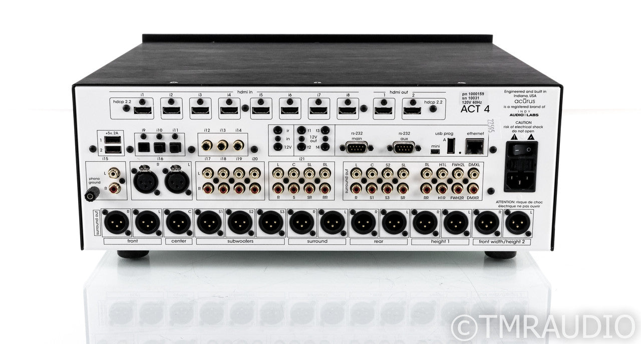 Acurus Act 4 7.1 Channel HD Home Theater Processor; 20 Channels; Atmos; DTS; 4K